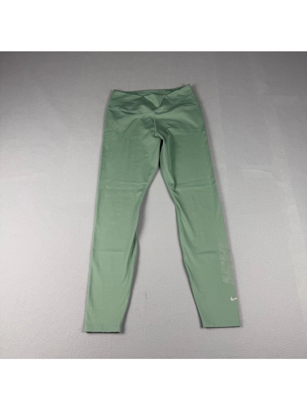 Nike Dri-FIT Sage Green Logo Leggings Small